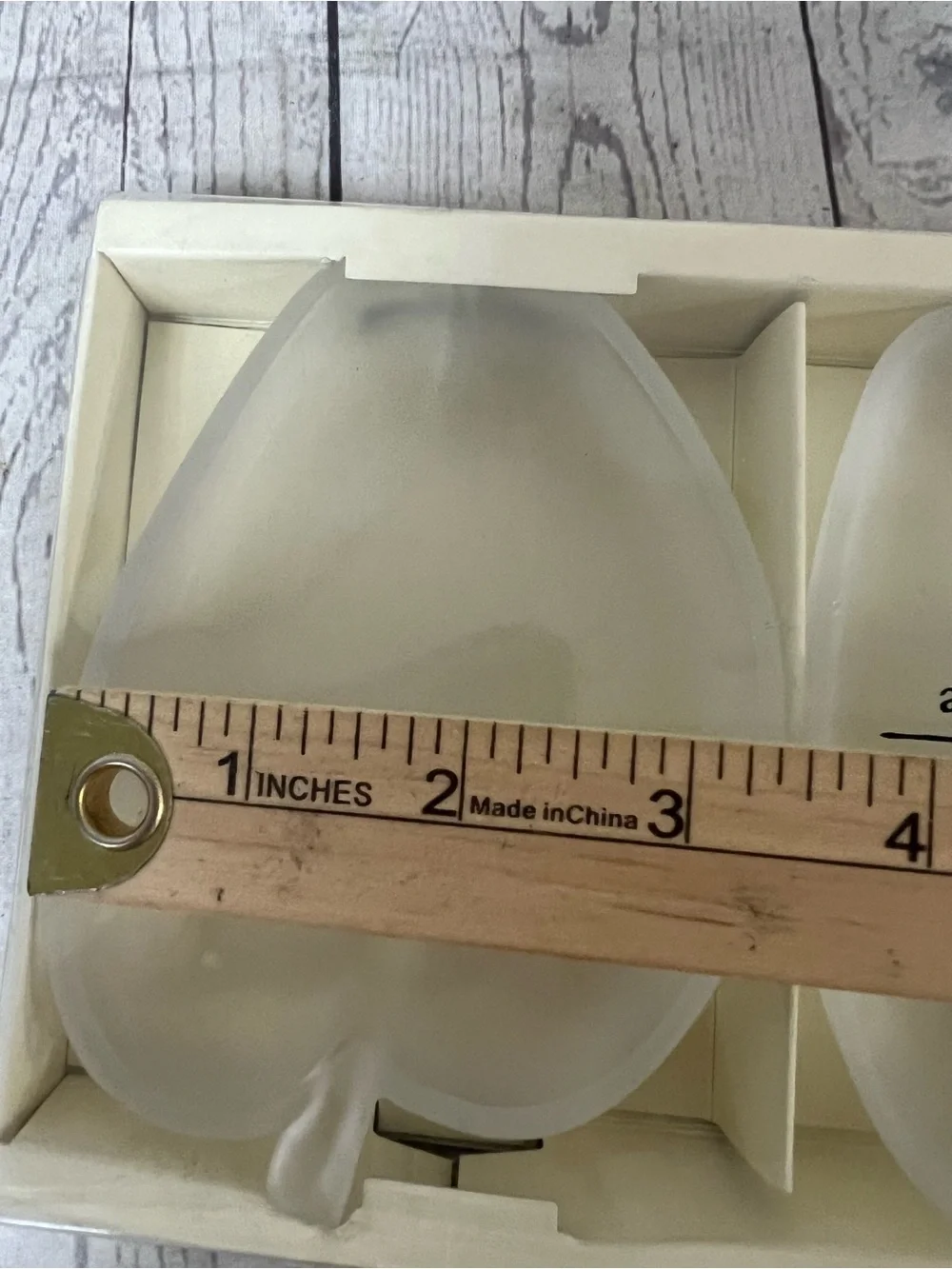 PIER 1 ONE Frosted Glass Apple Dishes Set of (3) 5
